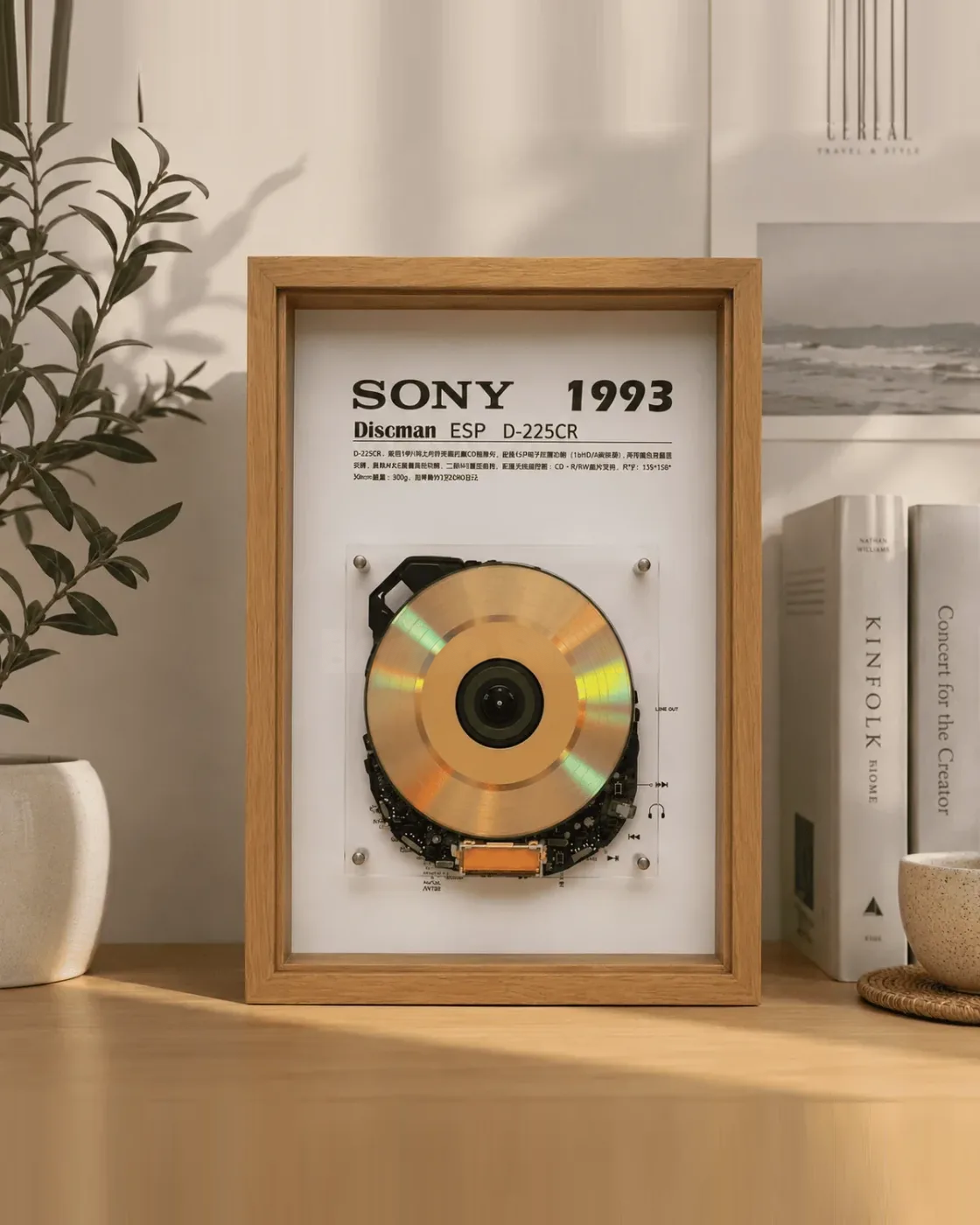 Vintage CD Player Display Frame · D-225CR