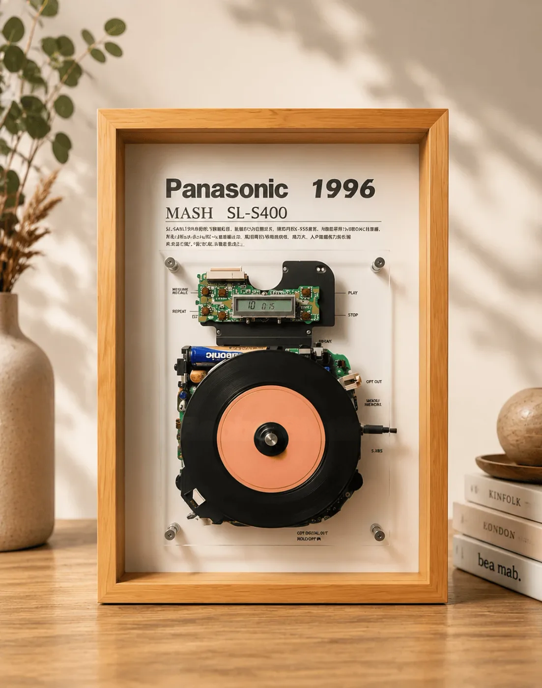 Vintage CD Player Display Frame · SL-S400